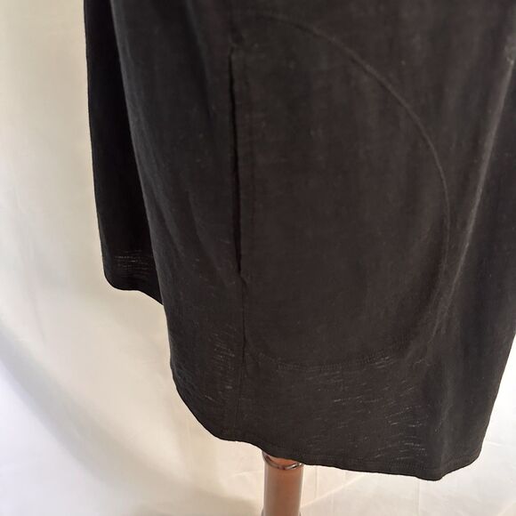 Chicos Womens Cardigan Set The Ultimate Tee Open Front Knit Pockets Black 2 L - Picture 6 of 8